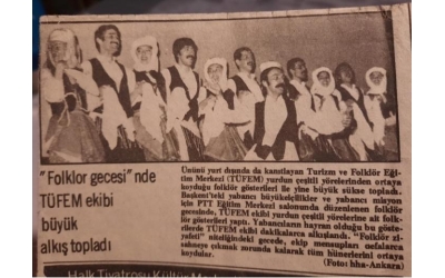 Folklor Gecesi'nde TÜFEM Ekibi Büyük Alkış Topladı