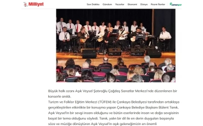 AŞIK VEYSEL ÇANKAYA’DA ANILDI