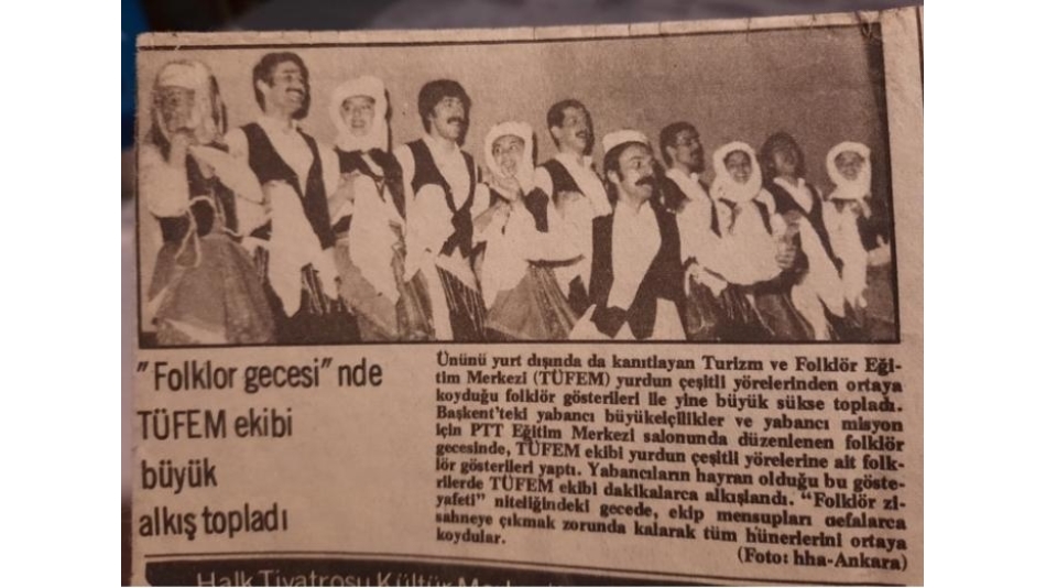 Folklor Gecesi'nde TÜFEM Ekibi Büyük Alkış Topladı